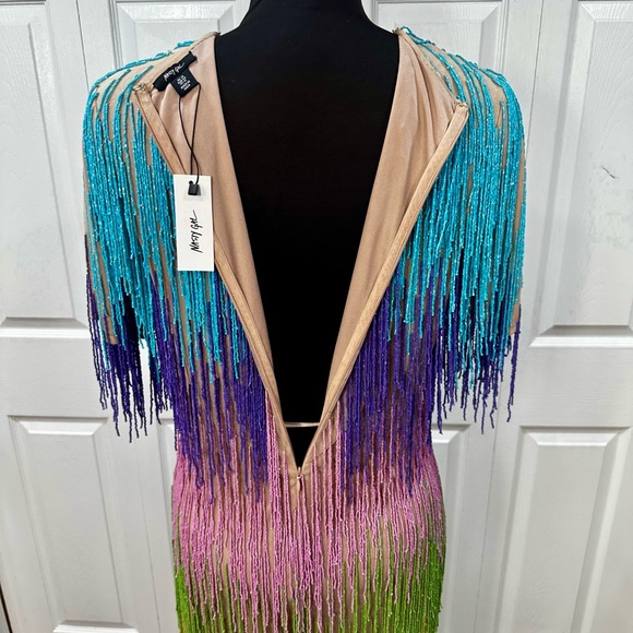 Nasty Gal Rainbow Tassel Fringe Shift Dress - Picture 10 of 11